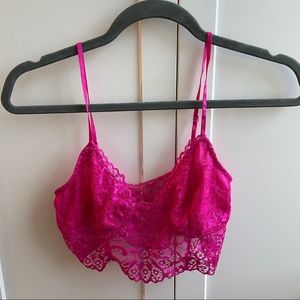 Hot pink bralette